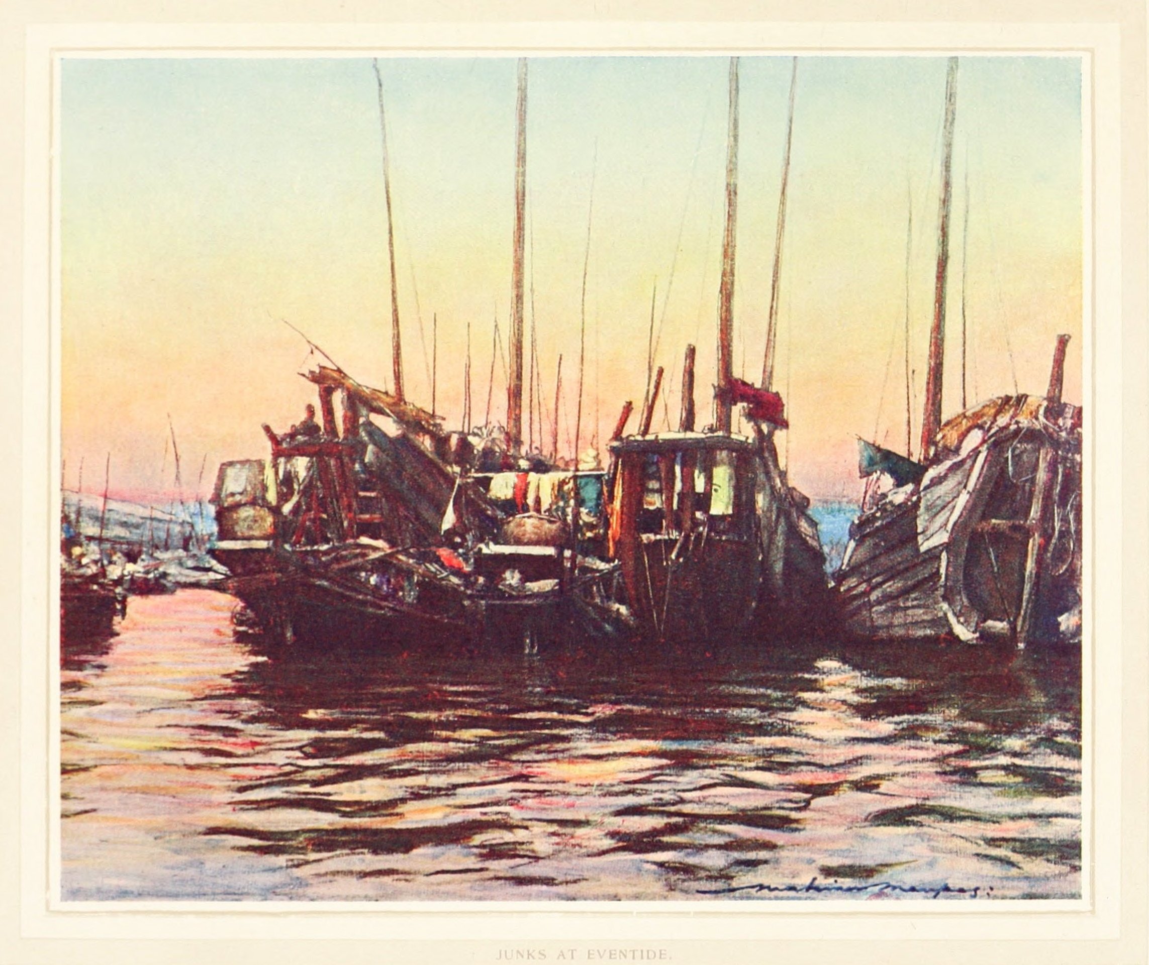 China14.Junks at Eventide.黄昏时分的帆船.jpg